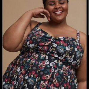 TORRID Floral Skull Print Dress
